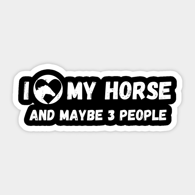 Funny Horse Quote Sticker by GR-ART